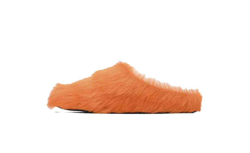 Bstsneaker-Marni Fussbet Sabot calf-hair slippers