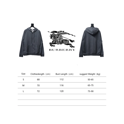 Bstsneaker-Burberry 22FW hooded zip-up hoodie Dark Grey 02