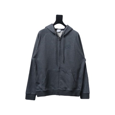 Bstsneaker-Burberry 22FW hooded zip-up hoodie Dark Grey 01
