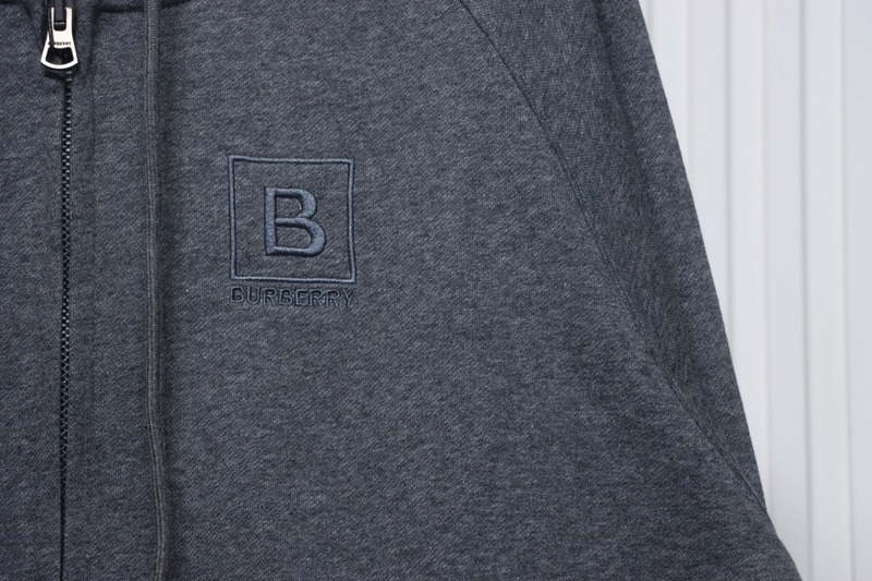 Bstsneaker-Burberry 22FW hooded zip-up hoodie Dark Grey