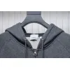 Bstsneaker-Burberry 22FW hooded zip-up hoodie Dark Grey