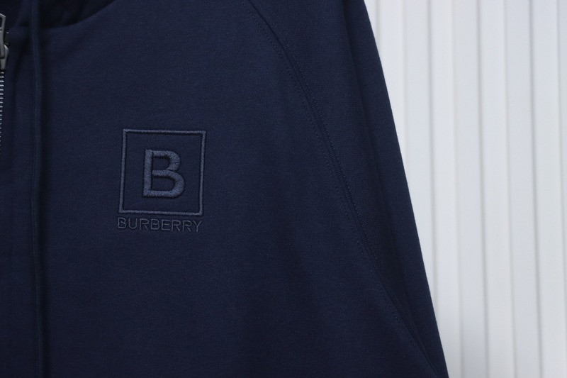 Bstsneaker-Burberry 22FW hooded zip-up hoodie Black-Blue