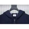 Bstsneaker-Burberry 22FW hooded zip-up hoodie Black-Blue