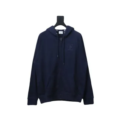 Bstsneaker-Burberry 22FW hooded zip-up hoodie Black-Blue 01