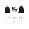 Bstsneaker-Burberry 22FW hooded zip-up hoodie Black-Blue