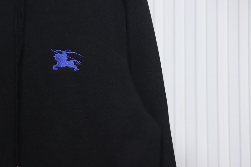 Bstsneaker-Burberry chest zip-up jacket Black