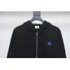 Bstsneaker-Burberry chest zip-up jacket Black
