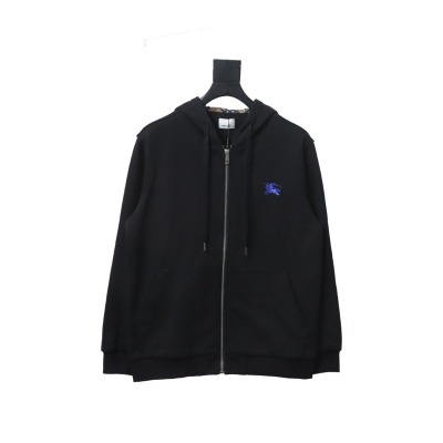 Bstsneaker-Burberry chest zip-up jacket Black 01