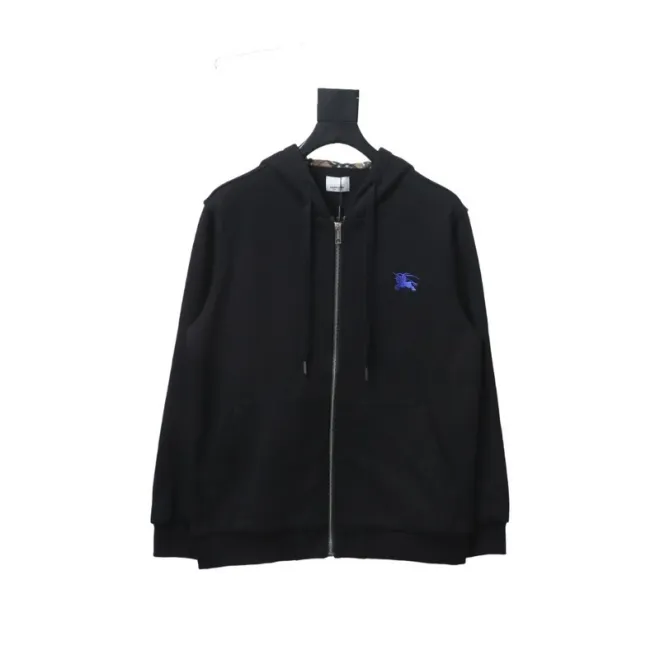 Bstsneaker-Burberry chest zip-up jacket Black
