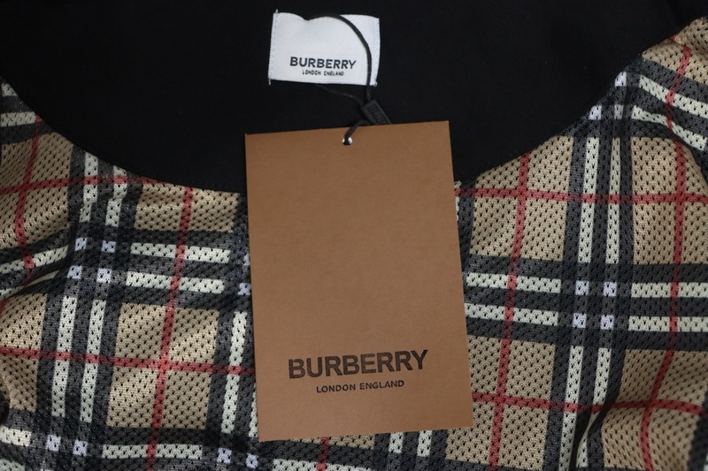 Bstsneaker-Burberry chest zip-up jacket Black