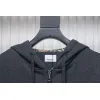 Bstsneaker-Burberry chest zip-up jacket Grey