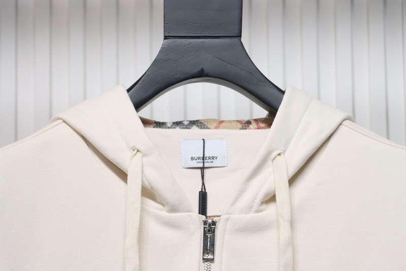 Bstsneaker-Burberry chest zip-up jacket White