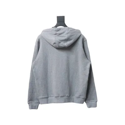 Bstsneaker-Burberry Warhorse Logo Embroidered Check Hooded Zip-Up Jacket Grey 02