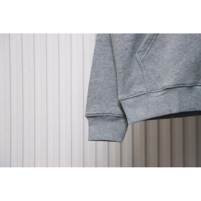 Bstsneaker-Burberry Warhorse Logo Embroidered Check Hooded Zip-Up Jacket Grey