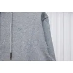 Bstsneaker-Burberry Warhorse Logo Embroidered Check Hooded Zip-Up Jacket Grey