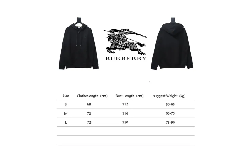 Bstsneaker-Burberry 22FW hooded zip-up hoodie Black-Khaki
