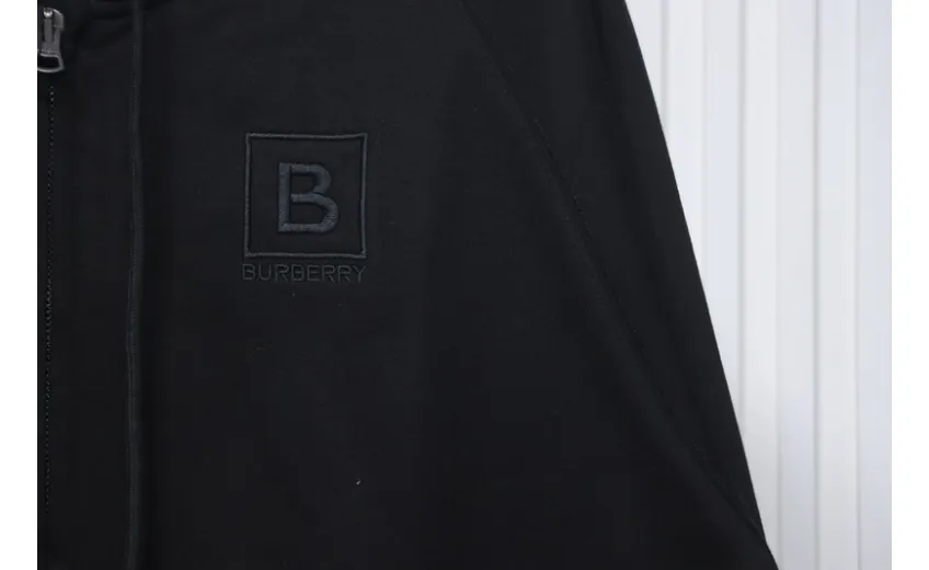 Bstsneaker-Burberry 22FW hooded zip-up hoodie Black-Khaki