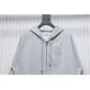 Bstsneaker-Burberry 22FW hooded zip-up hoodie Light Grey