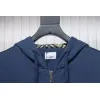 Bstsneaker-Burberry chest zip-up jacket Blue