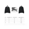 Bstsneaker-Burberry Warhorse Logo Embroidered Check Hooded Zip-Up Jacket Black