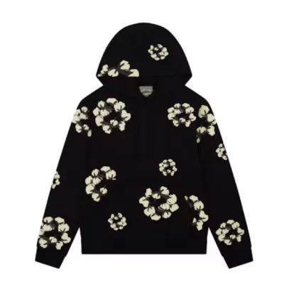 Denim Tears x CPFM Cactus Tears Wreath Hoodie Black 01