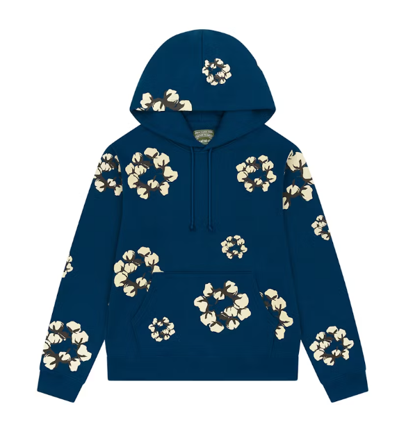Bstsneaker-Denim Tears x CPFM Cactus Tears Wreath Hoodie Navy