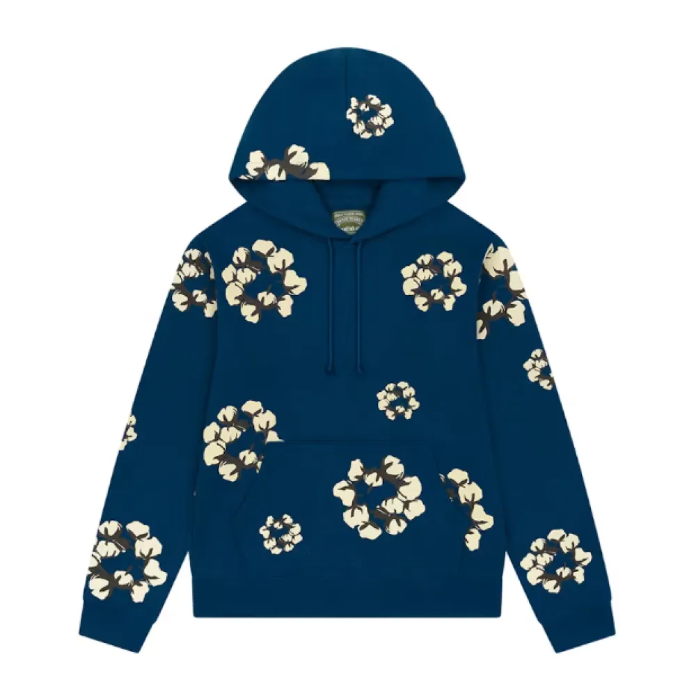 Bstsneaker-Denim Tears x CPFM Cactus Tears Wreath Hoodie Navy