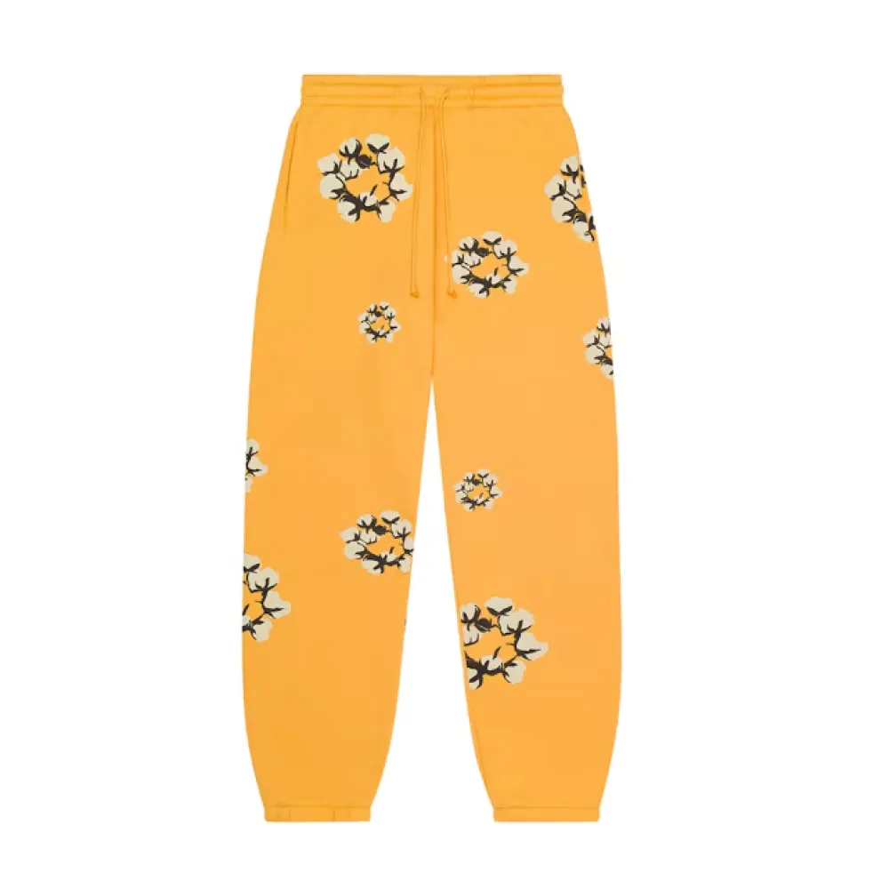 Bstsneaker-Denim Tears x CPFM Cactus Tears Wreath Sweatpants Yellow
