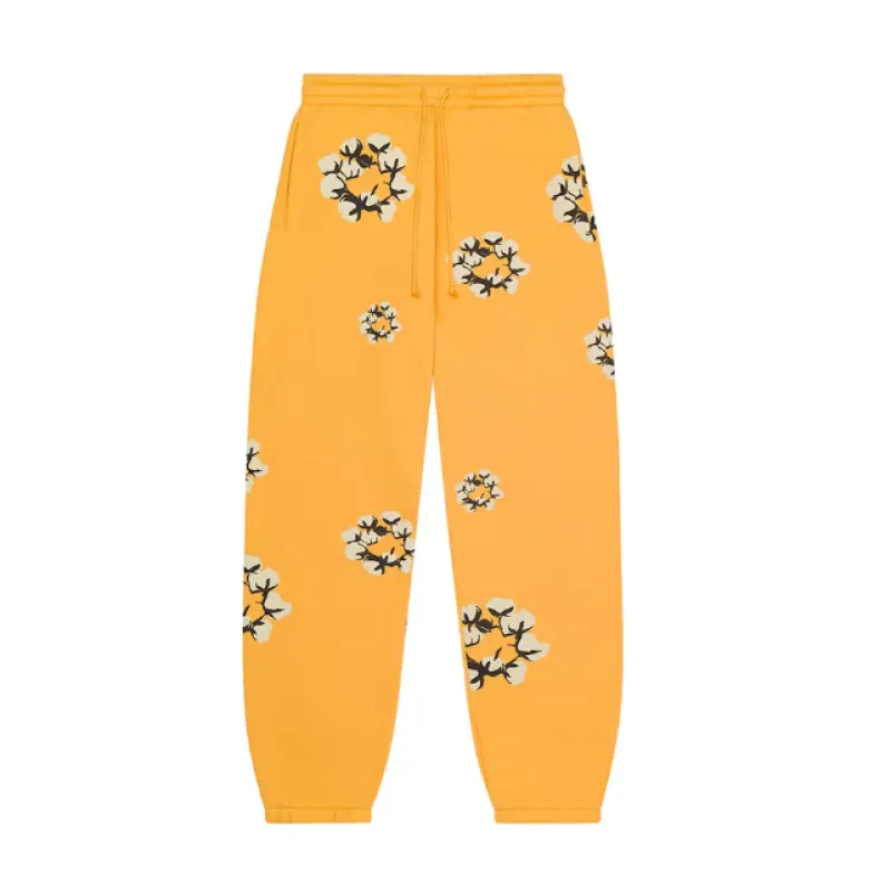 Bstsneaker-Denim Tears x CPFM Cactus Tears Wreath Sweatpants Yellow