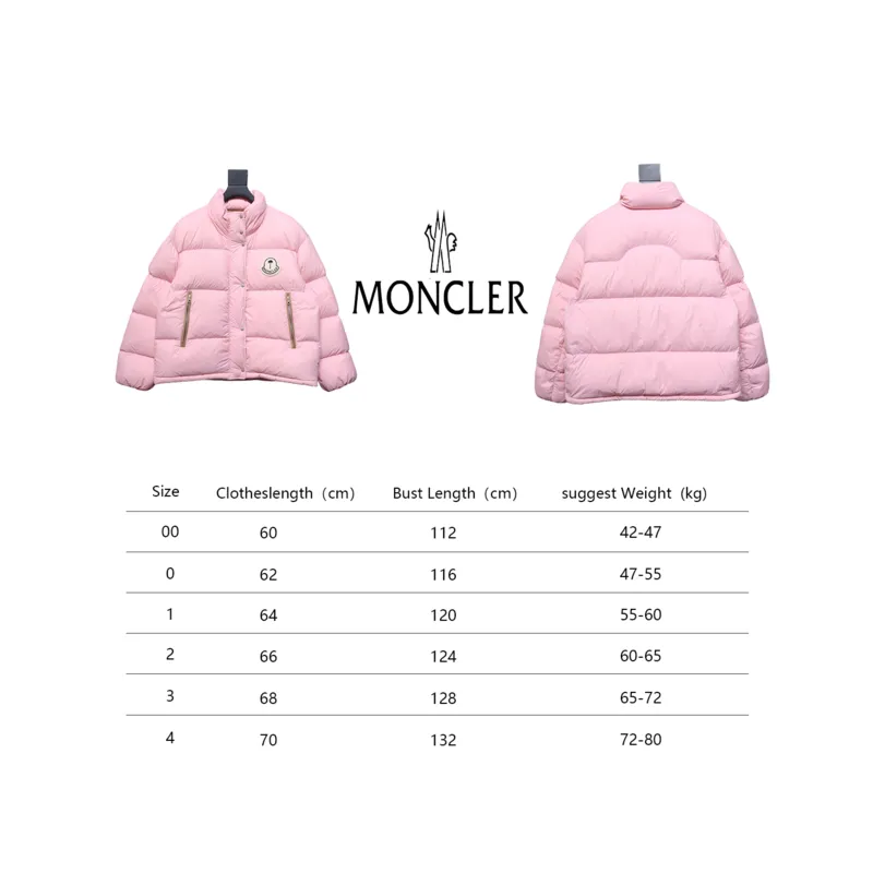 Bstsneaker-Moncler Antora short stand collar down jacket Pink