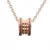 Bstsneaker-Bulgari Ruby Rivet Pendant Necklace Rose Gold 170