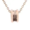 Bstsneaker-Bulgari spiral hollow diamond necklace rose gold 160