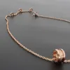 Bstsneaker-Bulgari spiral hollow diamond necklace rose gold 160