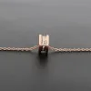 Bstsneaker-Bulgari spiral hollow diamond necklace rose gold 160