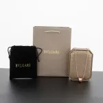 Bulgari spiral hollow diamond necklace rose gold 160