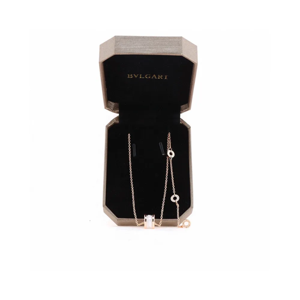 Bulgari white ceramic necklace mini 150