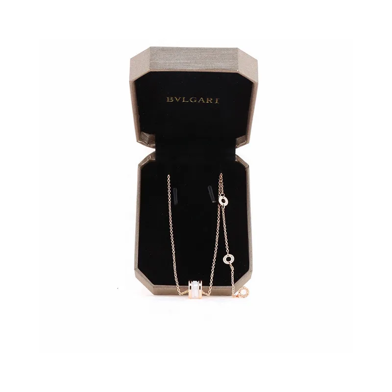 Bulgari white ceramic necklace mini 150