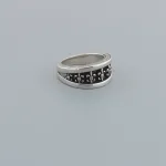 Chrome Hearts Asymmetric Scout Flower Ring 140