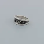 Chrome Hearts Asymmetric Scout Flower Ring 140