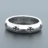 Bstsneaker-Chrome Heart Depressed Cross Hoop Ring 140