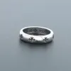 Bstsneaker-Chrome Heart Depressed Cross Hoop Ring 140
