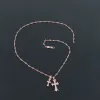 Bstsneaker-Chrome Hearts Double Cross Bamboo Necklace Rose Gold 180
