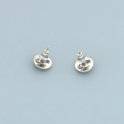 Bstsneaker-Chrome Hearts Round Logo Earrings 150 02