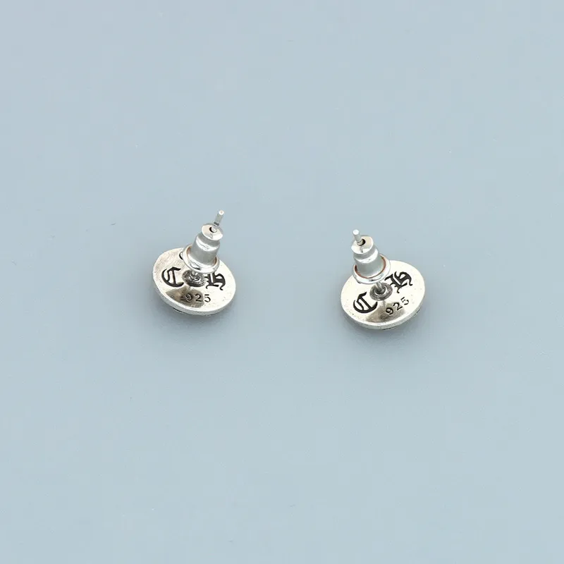 Chrome Hearts Round Logo Earrings 150