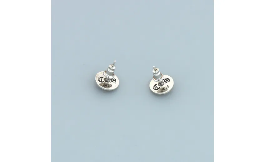 Chrome Hearts Round Logo Earrings 150