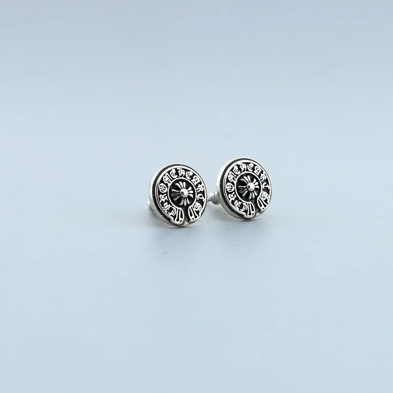 Chrome Hearts Round Logo Earrings 150