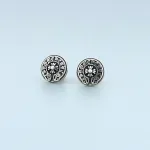 Chrome Hearts Round Logo Earrings 150