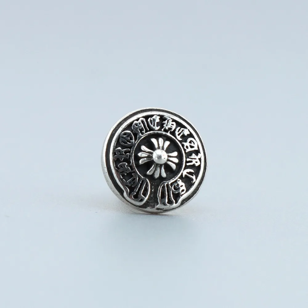 Chrome Hearts Round Logo Earrings 150