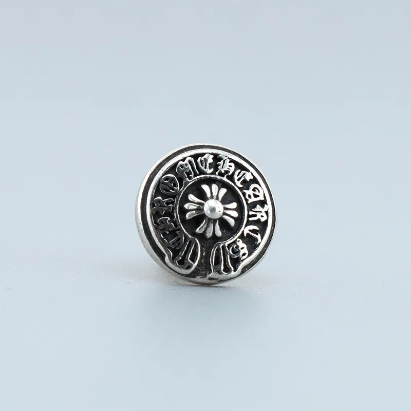Chrome Hearts Round Logo Earrings 150