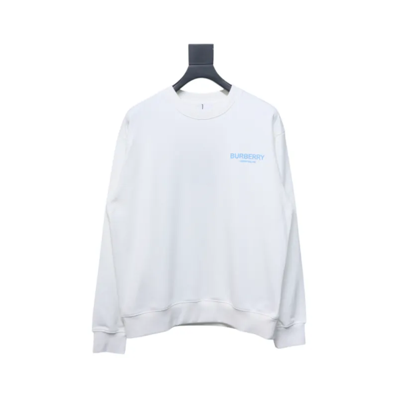 Bstsneaker-Burberry 24Fw blue bear print crew neck sweatshirt white 190